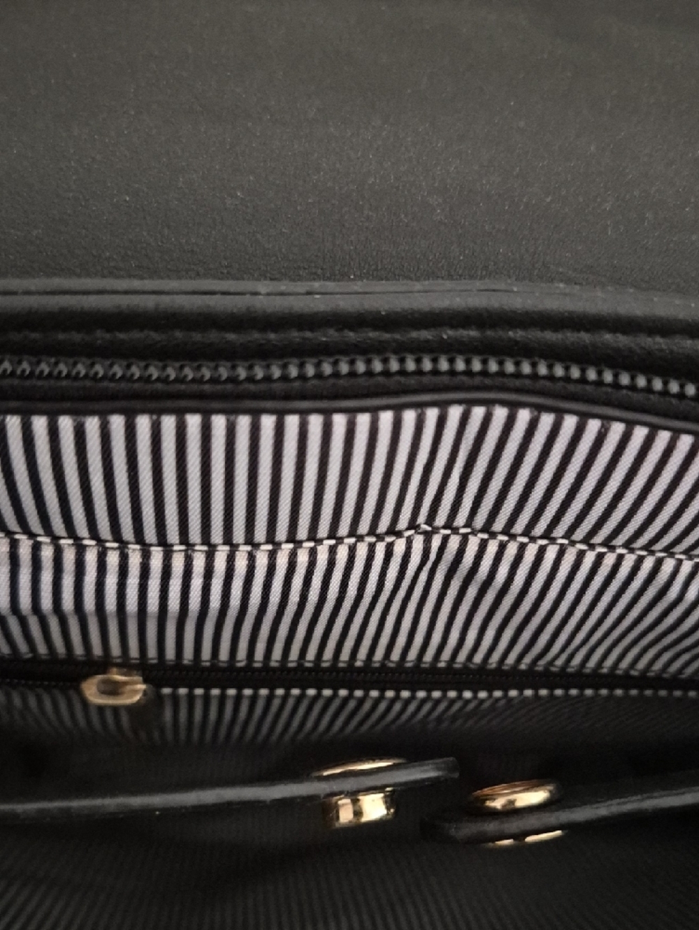 Women's Colorblock Backpack in Black and Blush - Picture 8 of 12